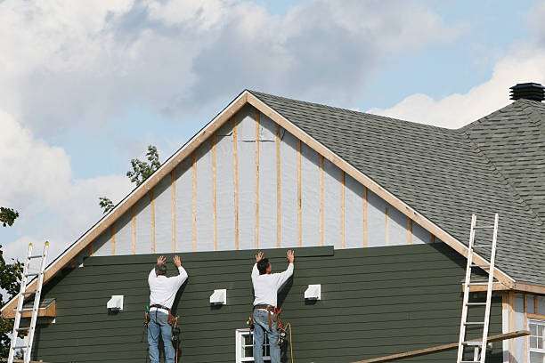 Professional Siding Contractor technician working in Volant, PA